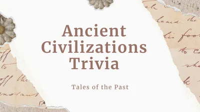 Ancient Civilizations Trivia: Tales of the Past