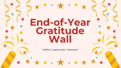 End-of-Year Gratitude Wall