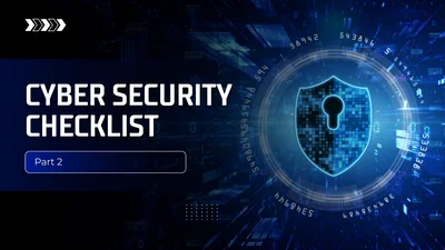Cyber security checklist (Part 2)