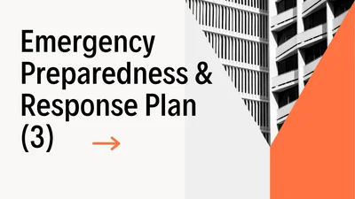 Emergency preparedness and response plan (Part 3)