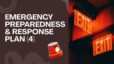 Emergency preparedness and response plan (Part 4)