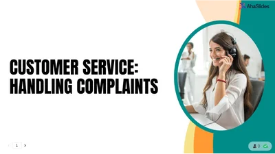 Customer service: handling complaints (Part 1)
