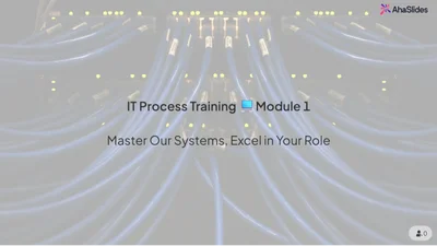 Self-Paced IT Process Training 💻 Module 1