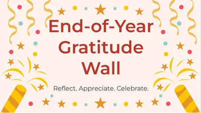 End-of-Year Gratitude Wall