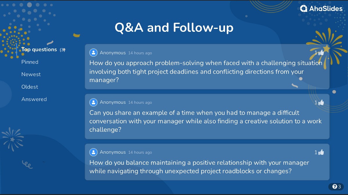 background presentation