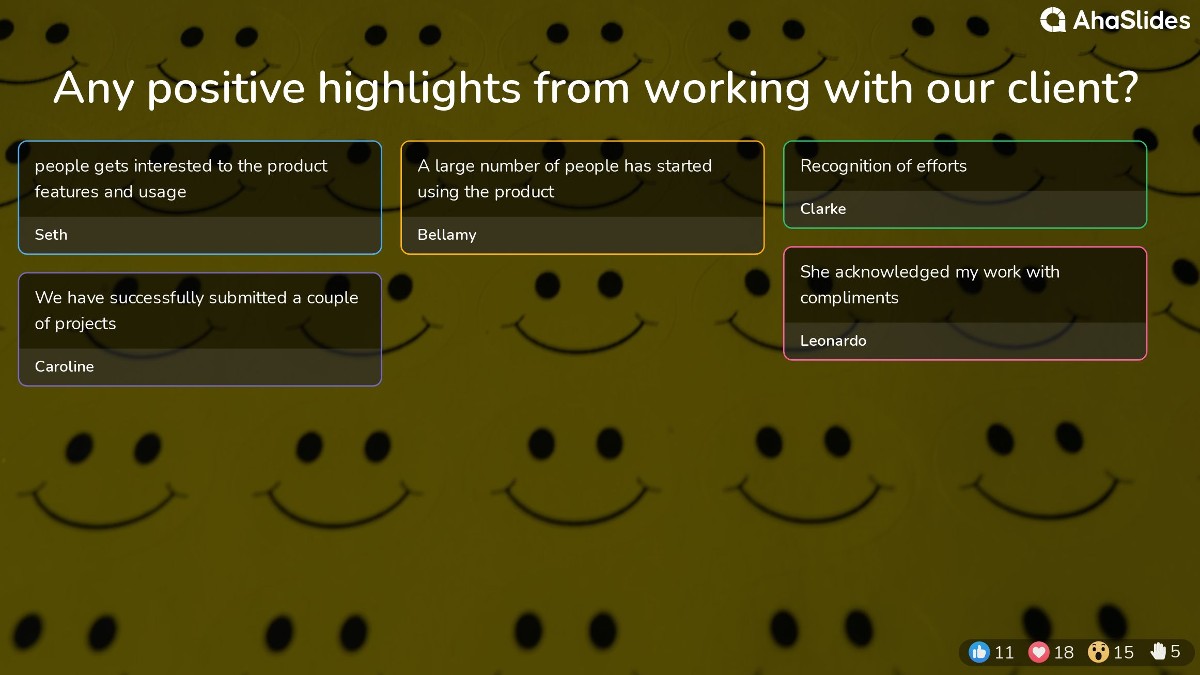 background presentation