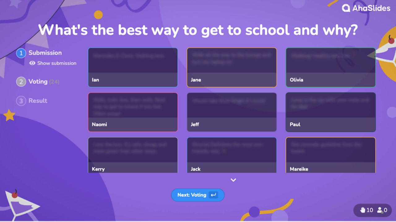 background presentation