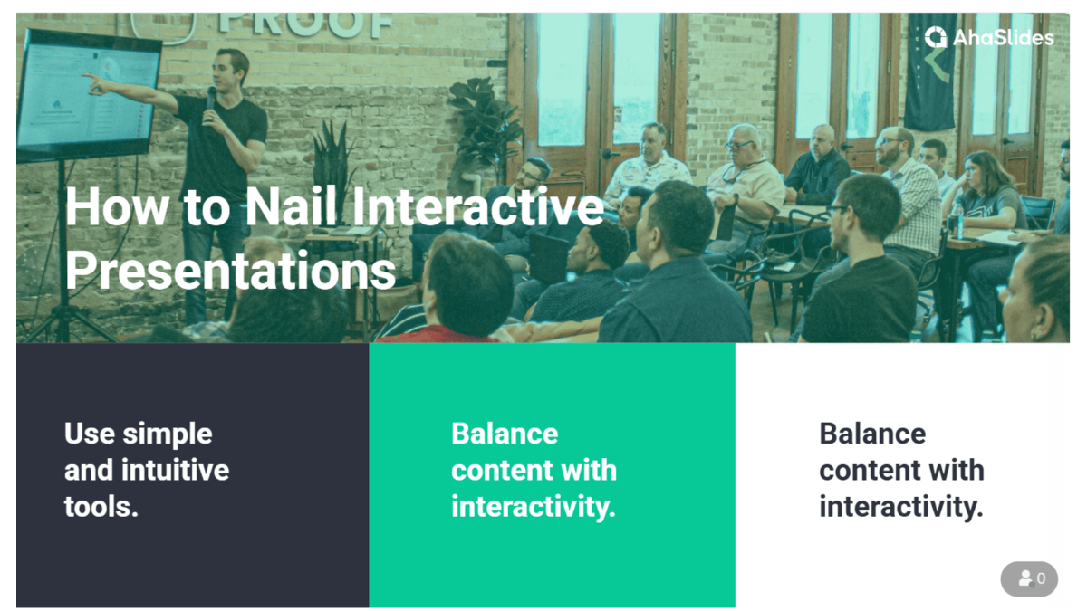 background presentation