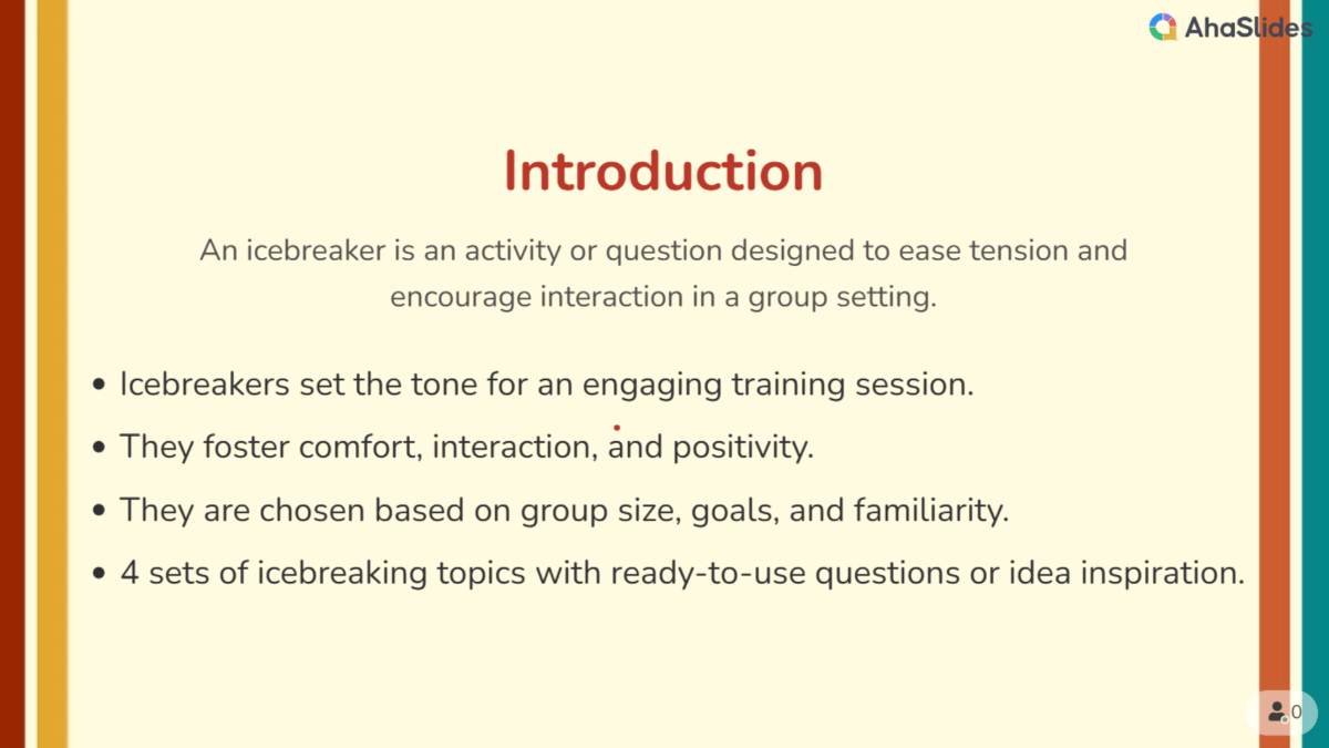 background presentation