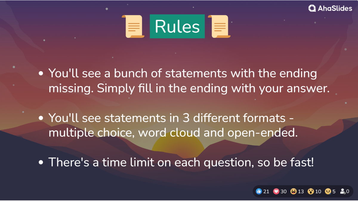 background presentation