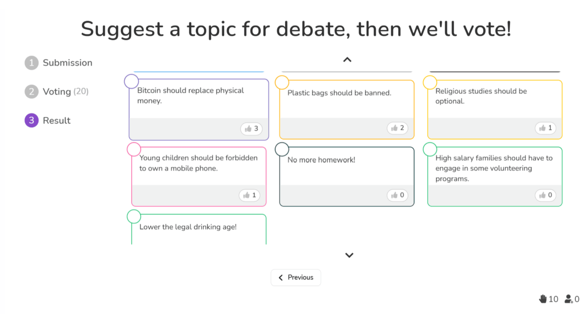 background presentation