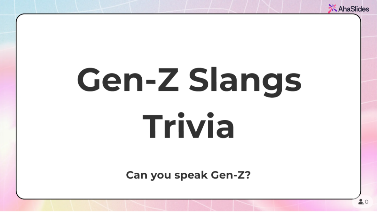 background presentation